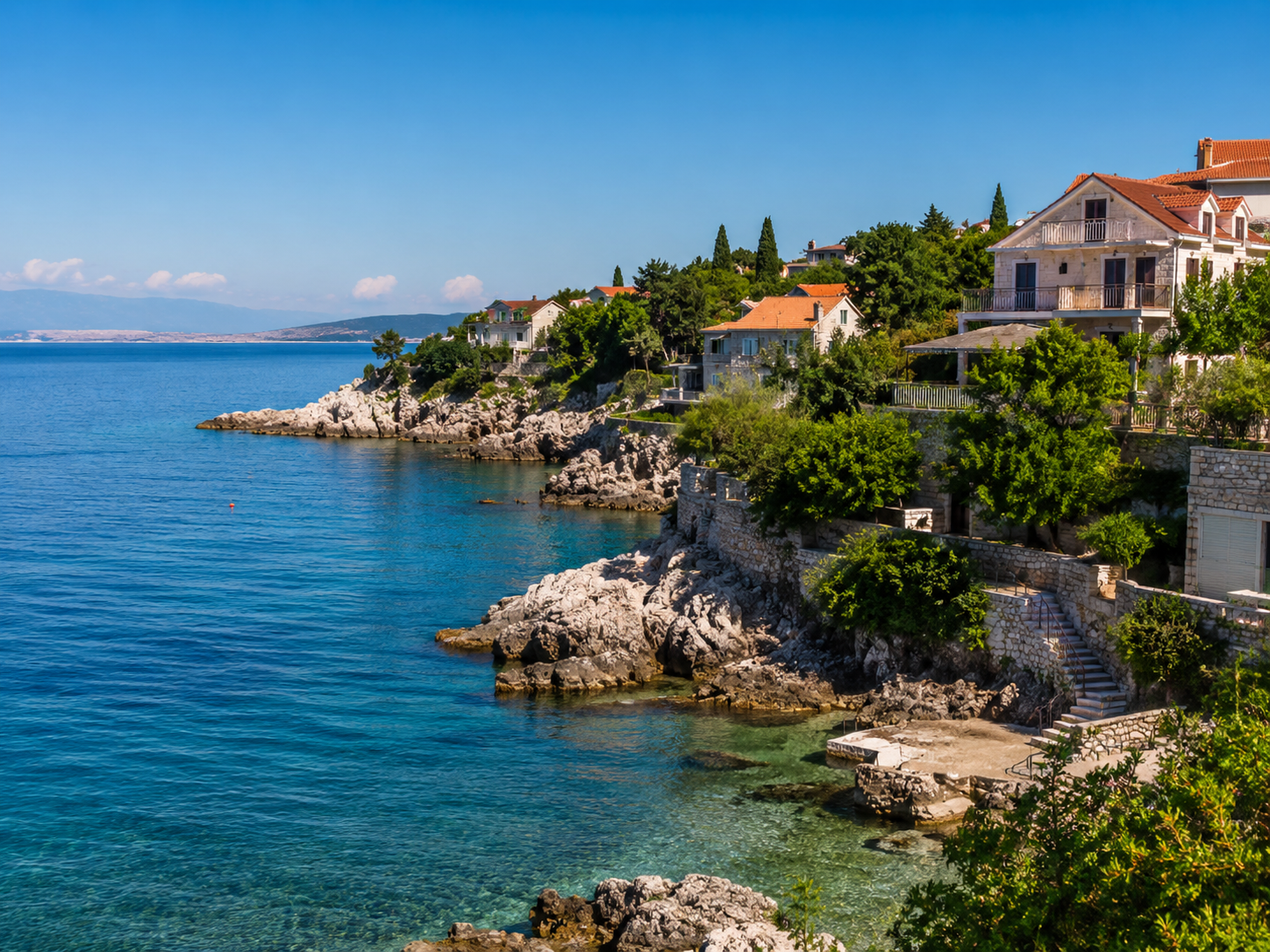 Obala otoka Krka kao destinacija za iznajmljivanje smještaja